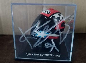 Suzuki - Kevin schwantz - Helm op schaal 1:5., Nieuw