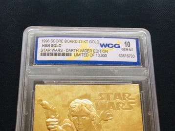 Score Board Card - Star Wars Han Solo - ( 23KT Gold Card ) -, Nieuw