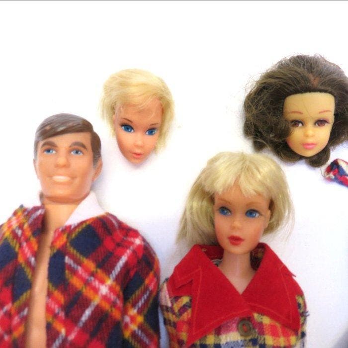 Mattel - Barbiepop Francie (no bangs), Ken - 1960-1970 -, Antiquités & Art, Antiquités | Jouets