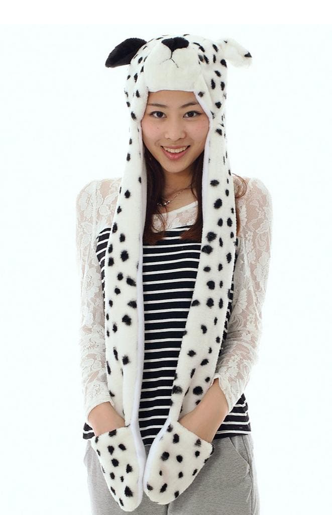 Muts Wanten Dalmatier Sjaalmuts met Oortjes Zwart Wit Hond B, Enfants & Bébés, Vêtements enfant | Casquettes & Chapeaux, Enlèvement ou Envoi