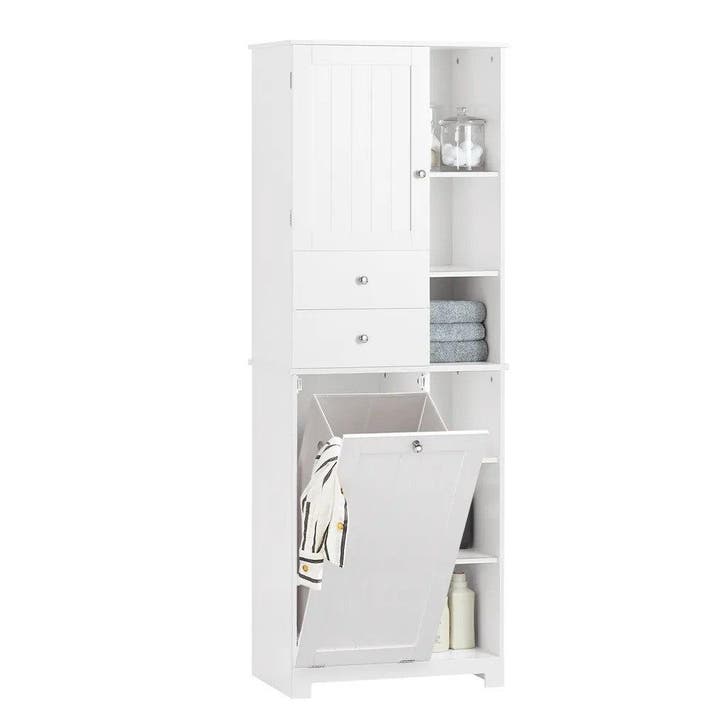 2dekans | SoBuy - kast met waszak - wit - 96x43x15cm, Huis en Inrichting, Badkamer | Badtextiel en Accessoires, Ophalen of Verzenden