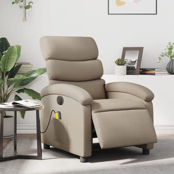 vidaXL Massagestoel verstelbaar elektrisch kunstleer, Verzenden, Nieuw