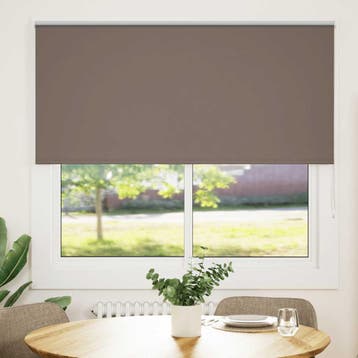 vidaXL Rolgordijn verduisterend koffie 165x130 cm, Verzenden, Nieuw