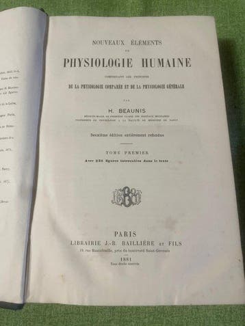 AA.VV. - Nouveaux éléments de physiologie humaine - Le, Antiek en Kunst