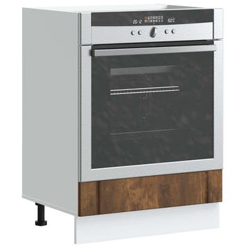 vidaXL Ovenkast Lucca bewerkt hout gerookt eikenkleurig, Verzenden, Nieuw