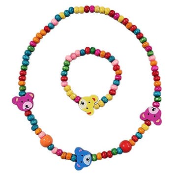 Fako Bijoux - Kinderketting en Armband - Beertjes, Verzenden, Nieuw