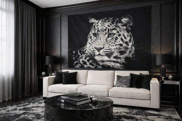 ARAZZO Leopardo delle Nevi in Gobelinweefsel - 110x140 cm