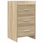 vidaXL Nachttafels Sonoma Eiken 40 x 36 x 70 cm Bewerkt hout, Verzenden, Nieuw