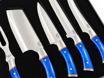 Luxury - Keukenmes - Handgemaakte luxe messen 5-delige