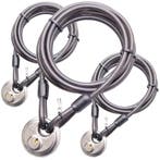 Staalkabels met discus 5 meter 3stuks aktiepakket, Verzenden, Nieuw