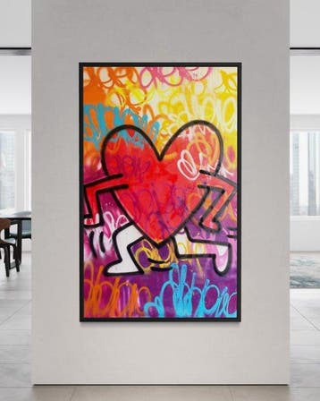 Gunnar Zyl - Running Heart / Keith Haring & Zyl XXL