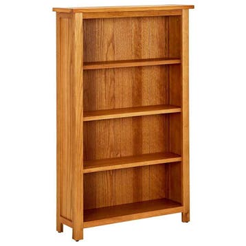 vidaXL Boekenkast met 4 schappen 70x22x110 cm massief, Huis en Inrichting, Verzenden, Nieuw