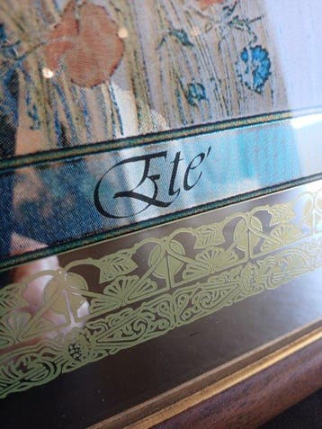 Spiegel - Glas, Hout - Naar Alphonse Mucha