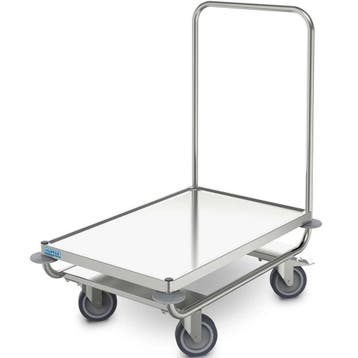 Platformwagen | RVS | Max. 120kg | Wielen (Geremd) +, Zakelijke goederen, Verzenden, Nieuw in verpakking