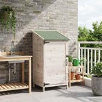 vidaXL Tuin Shed Wit 59 x 56 x 113,5 cm Bewerkt hout, Verzenden, Nieuw