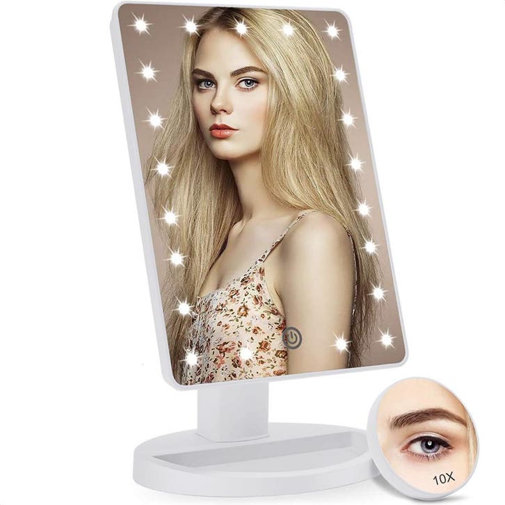 Strex Make Up Spiegel met LED verlichting - Wit - 3, Huis en Inrichting, Woonaccessoires | Spiegels, Verzenden