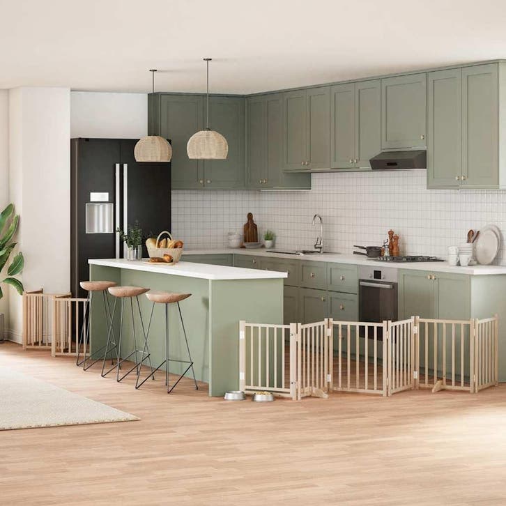 vidaXL Hondenhek inklapbaar met deur 12 panelen 600 cm, Dieren en Toebehoren, Hondenbenches, Nieuw, Verzenden