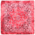 Fako Fashion - Paisley Bandana - Tie Dye - Acid Wash - Rood, Verzenden, Nieuw