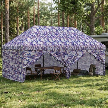vidaXL Pop-up Gazebo met 4 Zijwanden 3 x 6 m Blauw, Verzenden