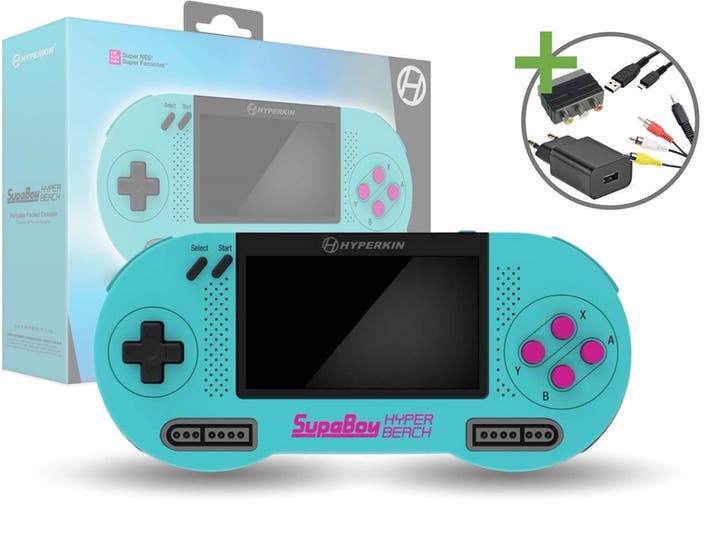 SupaBoy Portable SNES Starter Pack - Hyper Beach Edition, Consoles de jeu & Jeux vidéo, Consoles de jeu | Nintendo Super NES, Envoi