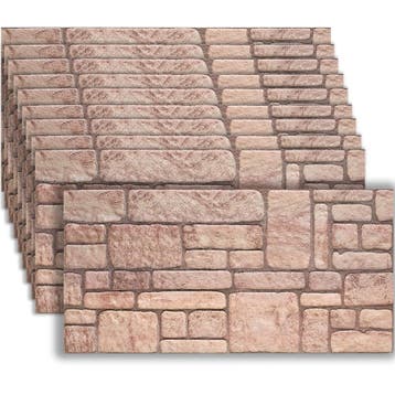 3D-wandpanelen - Natuursteen zandbeige, Verzenden, Nieuw