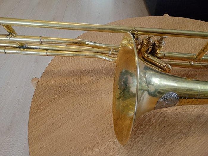 C. Mahillon - Fournisseur breveté 259 - - Ventieltrombone -, Musique & Instruments, Instruments à vent | Flûtes à bec