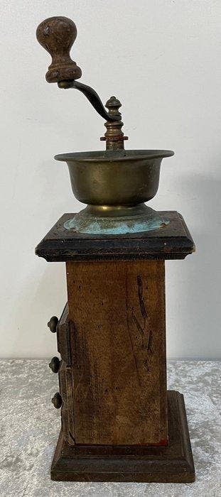 Koffiemolen - Hout, Koper - Decoratieve Koffiemolen