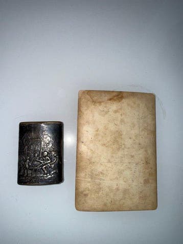 Vesta doosje - Handgemaakt 830 zilveren lucifersafe –, Antiek en Kunst