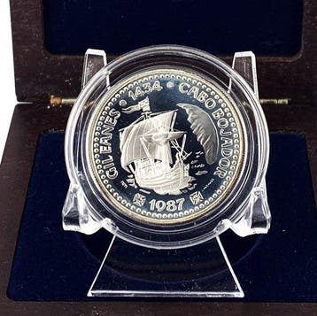 Portugal. Silver Proof 100 Escudos (Portuguese Discoveries –