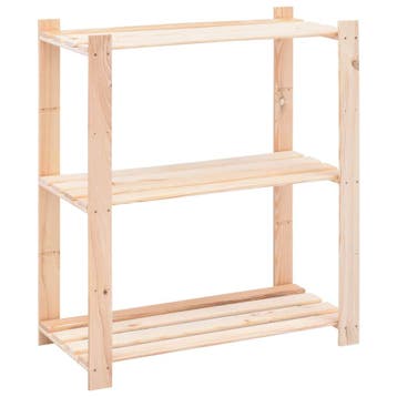 vidaXL Opbergrek 3-laags 80x38x90 cm massief grenenhout 150, Verzenden