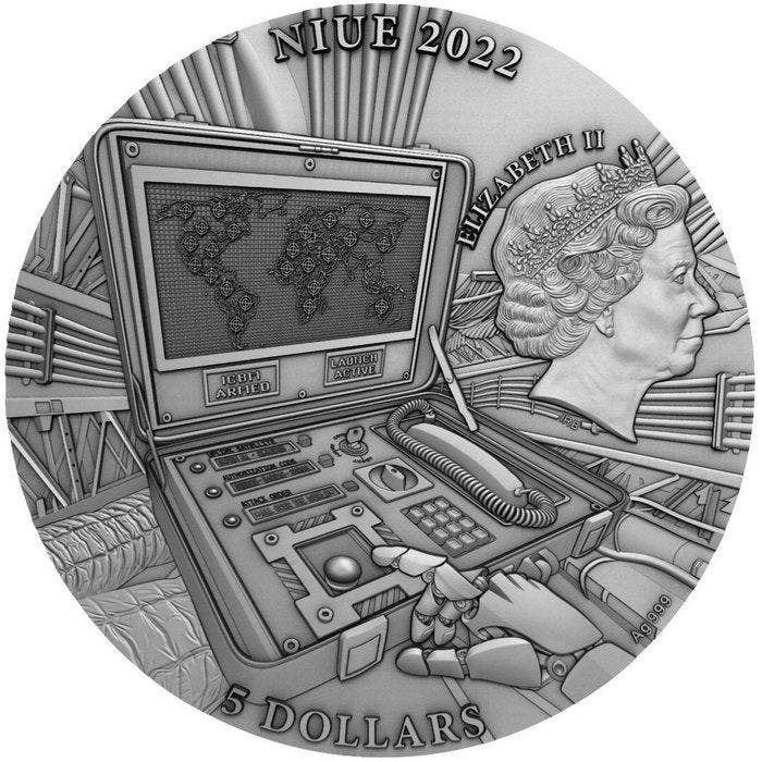 Niue. 5 Dollars 2022 - End of Humanity Memory, Timbres & Monnaies, Monnaies | Europe | Monnaies non-euro