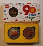 Lego Merchandise - 3 Exclusive Coins - 90 years of play /, Nieuw