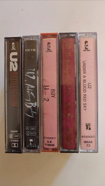 U2 - 5 x tapes (including 4 sealed) - Cassette audio - 1980