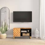 vidaXL Tv-meubel 80x31,5x46 cm massief mangohout bruin en, Verzenden, Nieuw