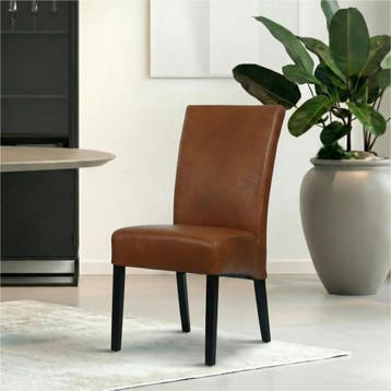 Set van 8 Leren eetkamerstoelen Just - Granada Savannah, Ophalen of Verzenden