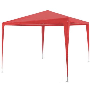 vidaXL Partytent Rood 300 x 300 x 255 cm PE en staal, Verzenden