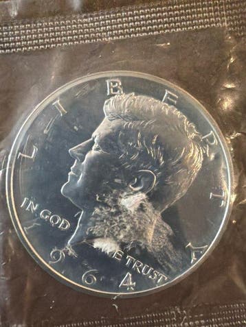 Verenigde Staten. Dollar 1964, Kursmünzensatz Kennedy 12,5g