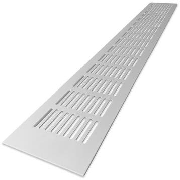 Ventilatiestrip aluminium LxH 600 x 80mm (G61-6008AA), Verzenden