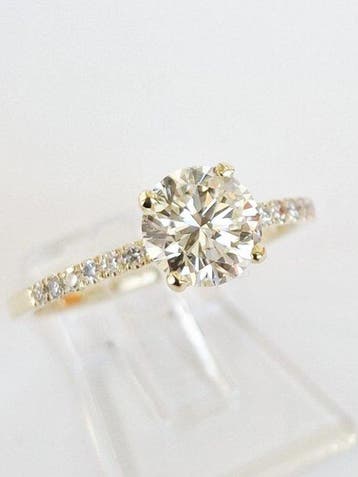 Bague de fiançailles - 14 carats Or jaune - 1.17ct. tw.