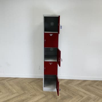 Overtoom lockerkast 5 deurs (hxbxd) 184,5x37x50 cm, Huis en Inrichting, Gebruikt