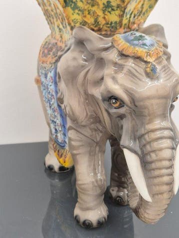 Beeld, Grande Elefante - 46 cm - Keramiek