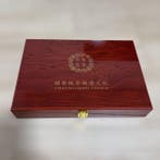 Traditional Chinese Wooden Comb Set with Mirror & Fan