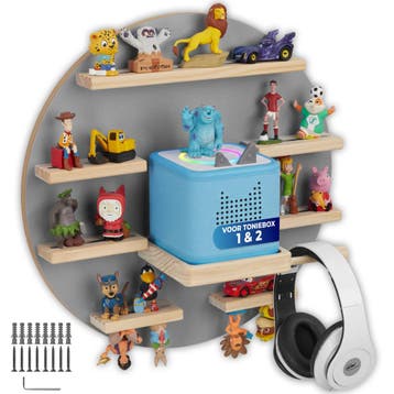 Wandrek MyLittleStory Moon, voor maximaal 28 Tonies - grijs, Maison & Meubles, Verzenden