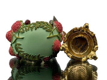 Œuf Fabergé - Œuf de colibri impérial avec socle plaqué or