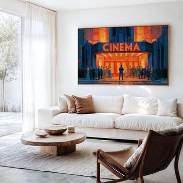 Iconica - Neon Cinema - Unique 1/1 XXL (100 x 150 cm)