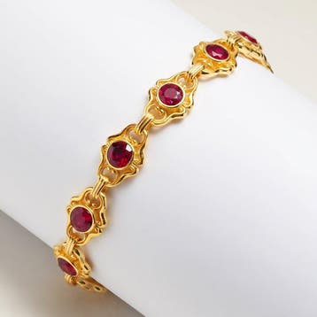 Sans prix de réserve - Bracelet Plaqué or 18 carats -