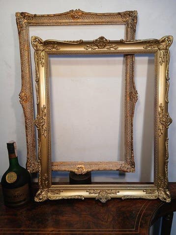 artesanos - Cadre de présentation (2) - Bois, Plâtre -, Antiquités & Art