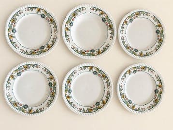 Churchill - Bord (6) - Buckingham - Gevitrificeerde faience