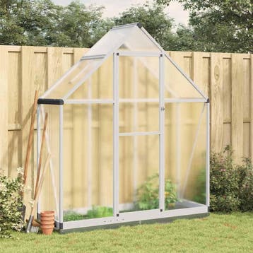 vidaXL Tuinkas met basisframe 169x58x202 cm aluminium, Verzenden