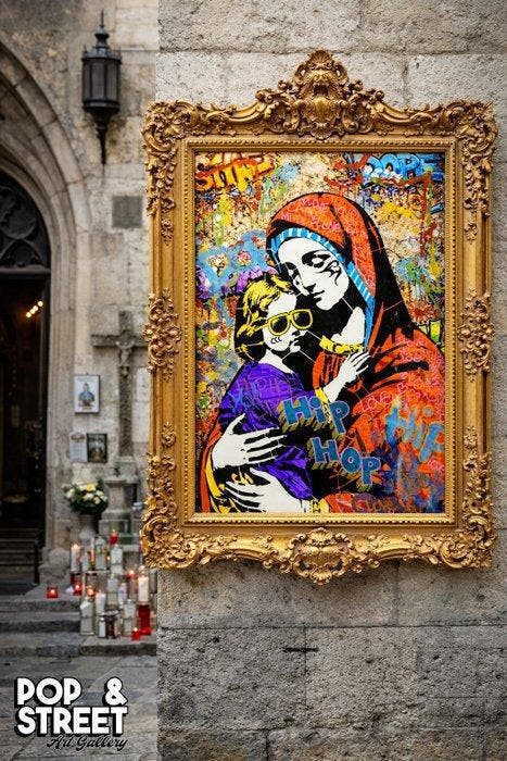 Golden Boy (2000) - SACRED STREETS (Unique Work - 1/1), Antiek en Kunst, Kunst | Schilderijen | Modern